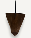 Large Slouch Pouch, Chocolate Suede