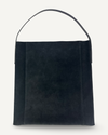 Large Slouch Pouch, Black Suede