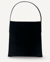 Medium Slouch Pouch, Black Suede
