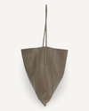 Medium Slouch Pouch, Taupe Leather