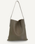Medium Slouch Pouch, Taupe Leather